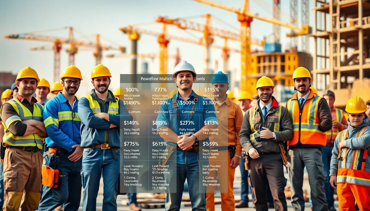 salaires BTP rémunération métiers